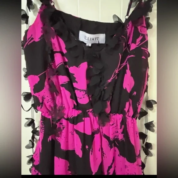 ELLIATT Yuna Asymmetric Party Mini Dress In Pink S - Picture 4 of 5